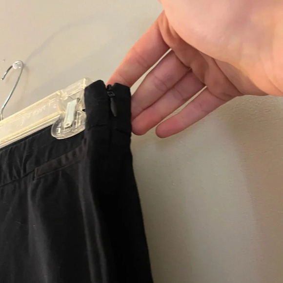 J Jill Womens Black Precision Stretch Ankle Pants 4 Classic Straight Leg *Flaw - Picture 6 of 10